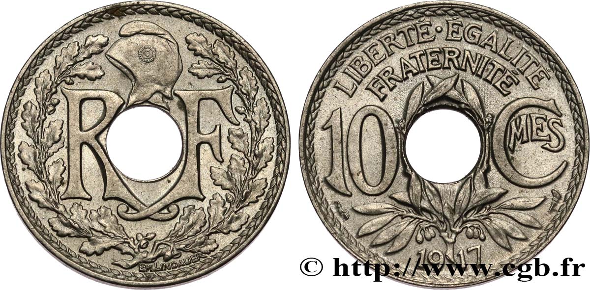 10 centimes Lindauer 1917  F.138/1 SPL58 