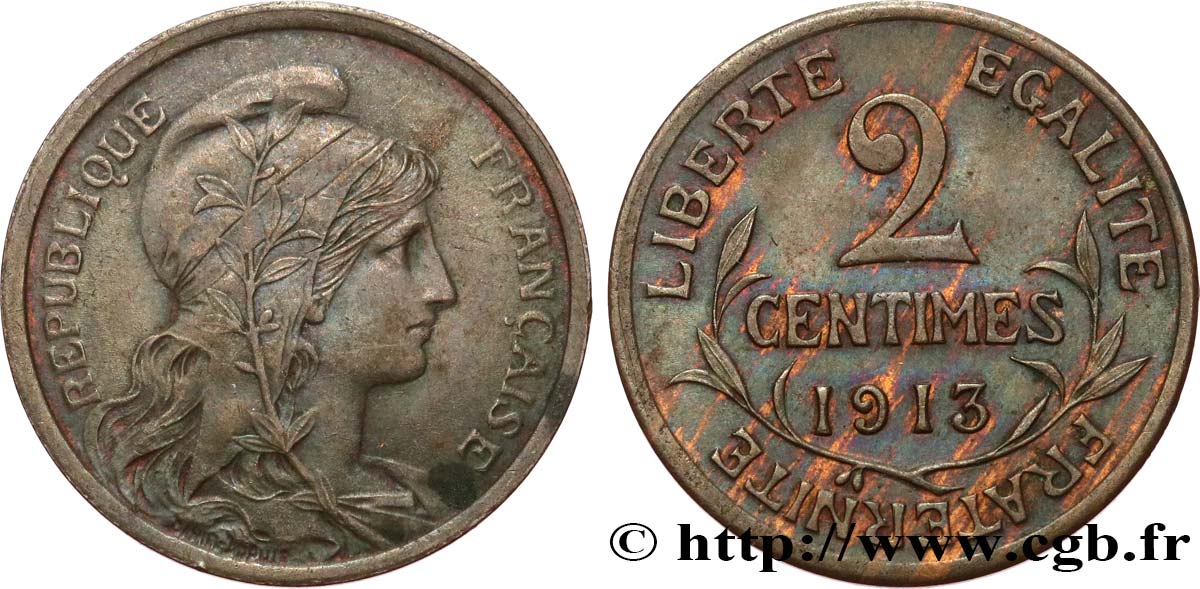 2 centimes Daniel-Dupuis 1913 Paris F.110/16 BB 