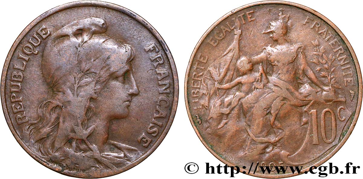 10 centimes Daniel-Dupuis 1905  F.136/14 BC15 