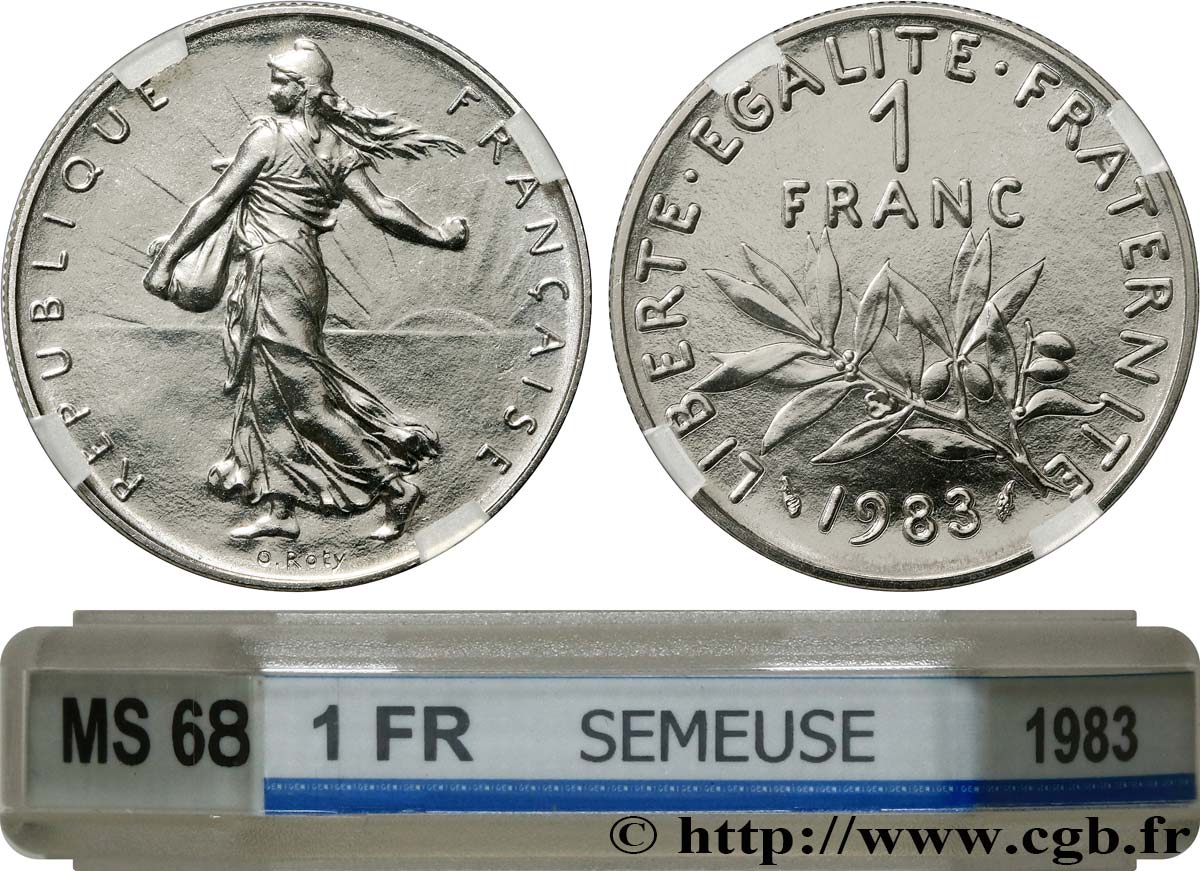 1 franc Semeuse, nickel 1983 Pessac F.226/28 FDC68 GENI