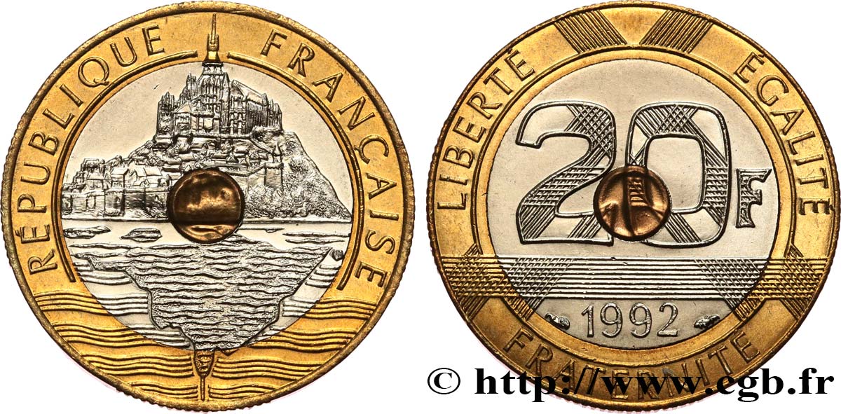 20 francs Mont Saint-Michel 1992 Pessac F.403/5 fST64 
