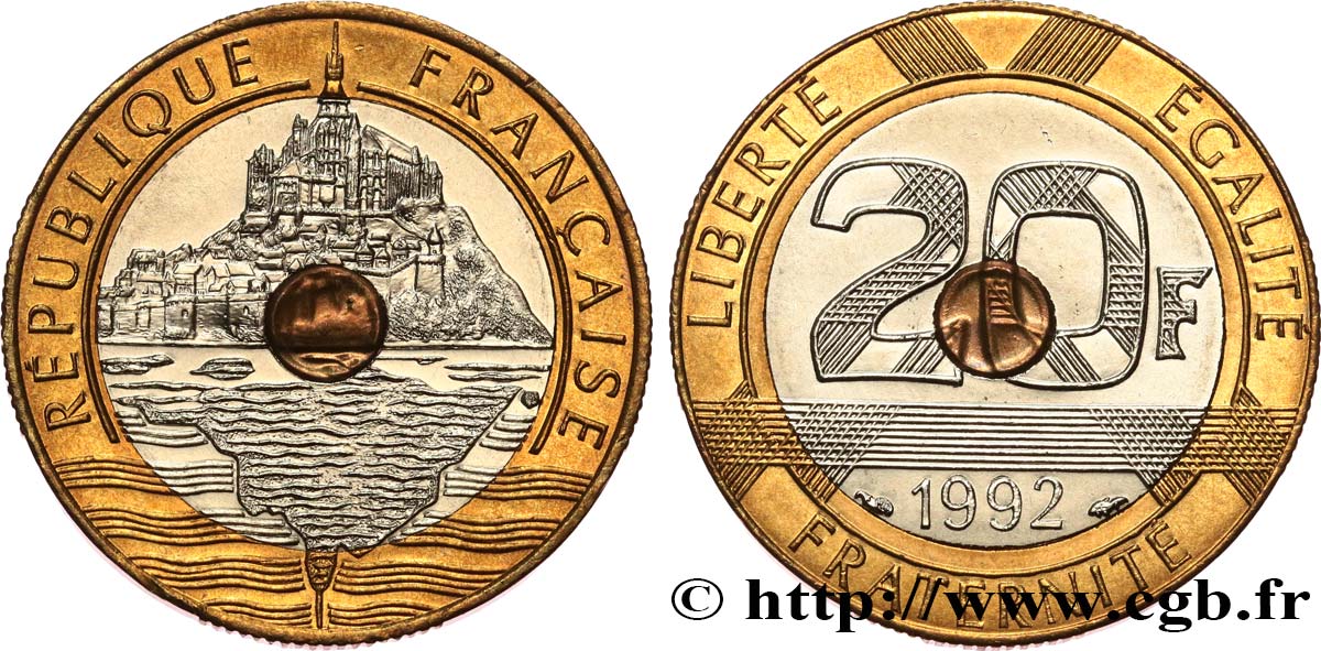 20 francs Mont Saint-Michel 1992 Pessac F.403/5 fST64 