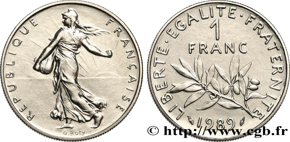 1 franc Semeuse, nickel, Brillant Universel 1989 Pessac F.226/34 MS 