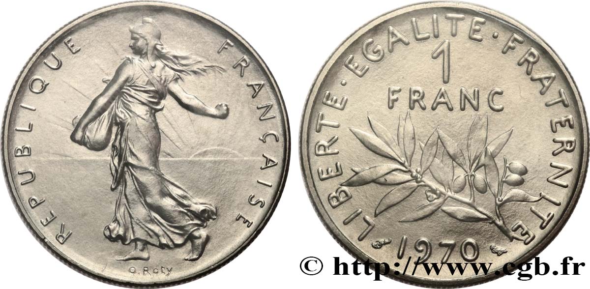 1 franc Semeuse, nickel 1970 Paris F.226/15 ST 