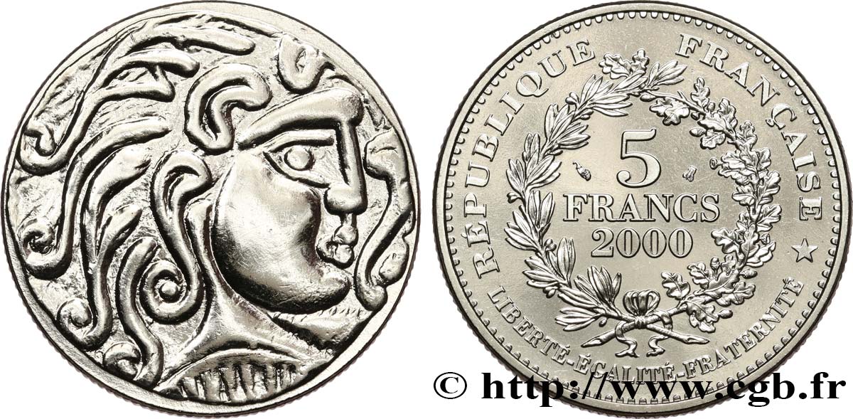 5 francs Statère des Parisii 2000  F.347/1 ST 