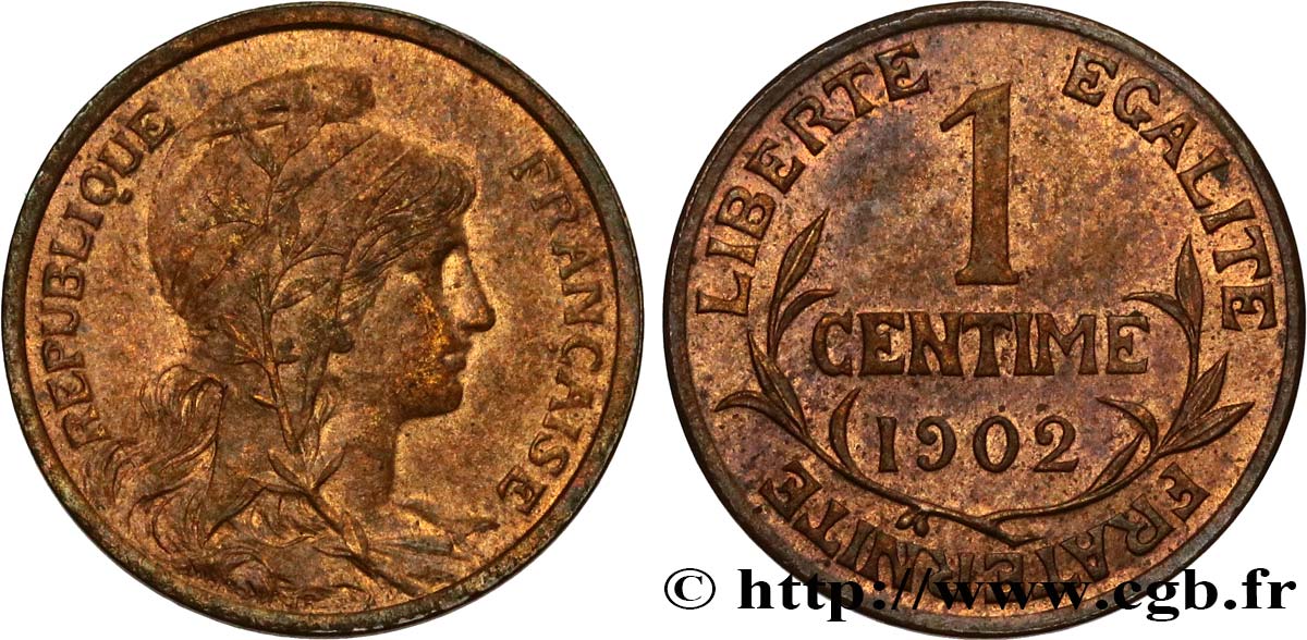 1 centime Daniel-Dupuis 1902 Paris F.105/7 SUP62 