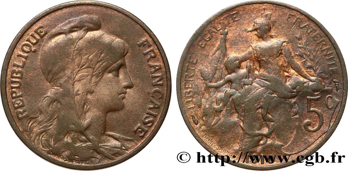5 centimes Daniel-Dupuis 1910  F.119/22 VF 