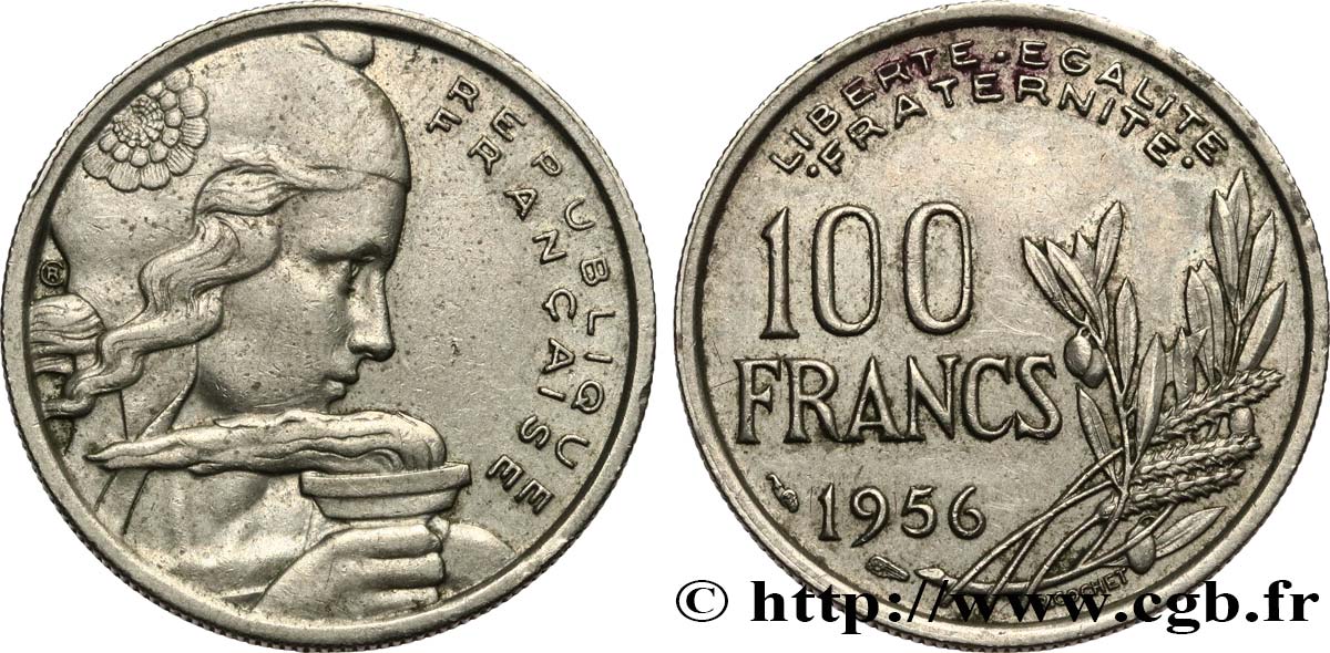 100 francs Cochet 1956  F.450/8 BC+ 