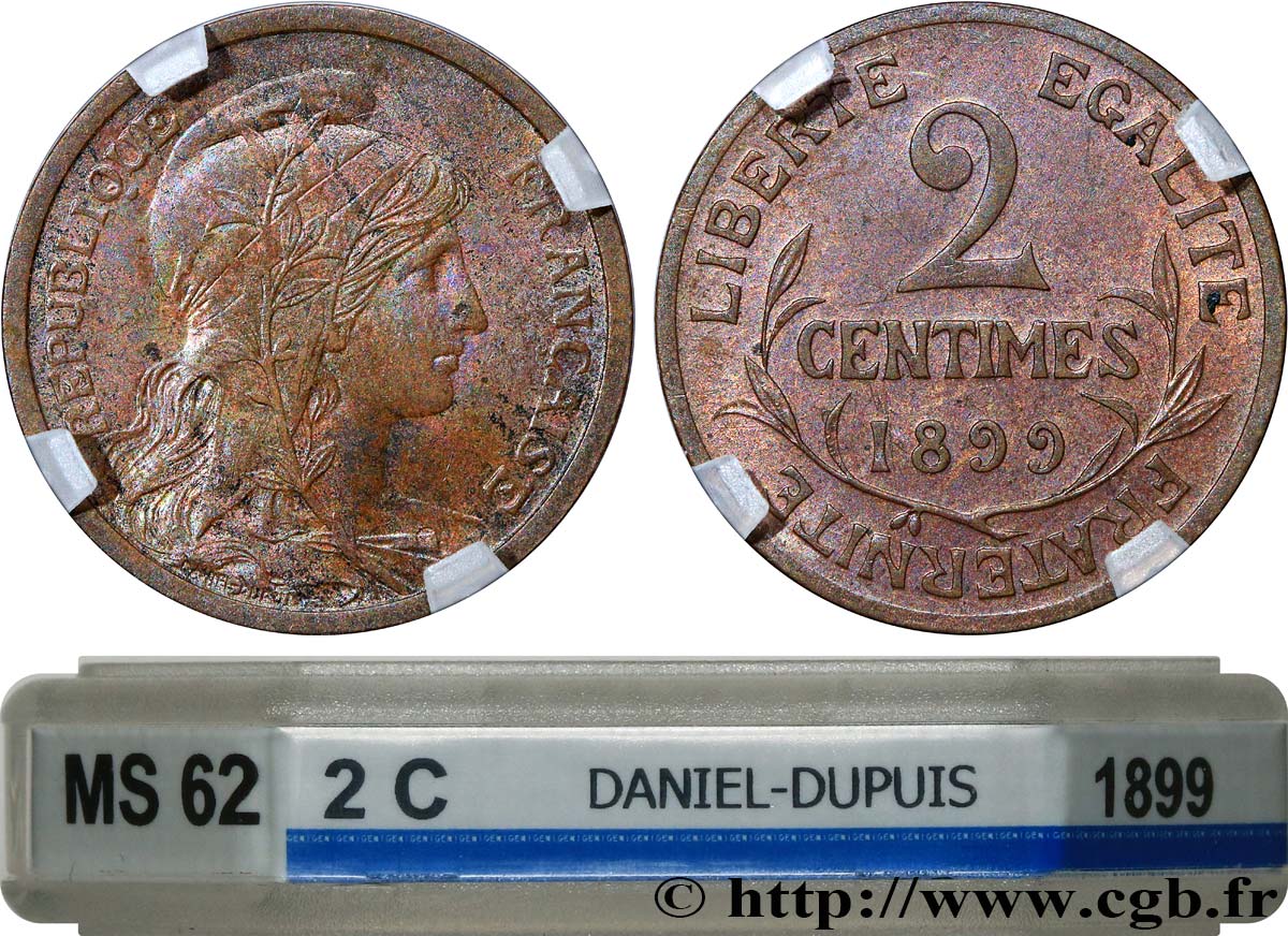 2 centimes Daniel-Dupuis 1899 Paris F.110/3 SUP62 GENI