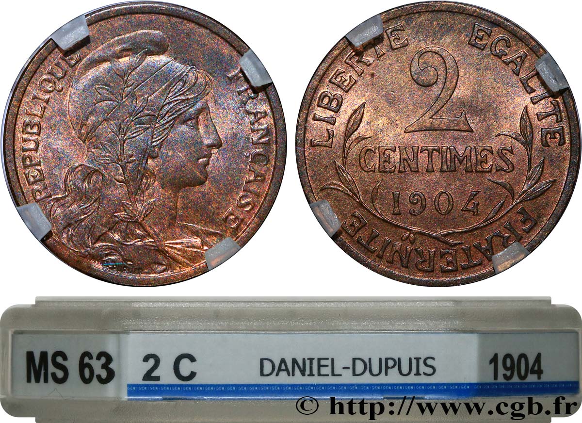 2 centimes Daniel-Dupuis 1904 Paris F.110/9 SPL63 GENI
