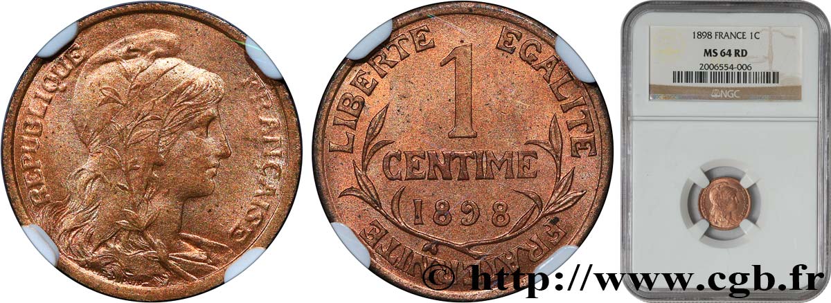 1 centime Daniel-Dupuis 1898 Paris F.105/1 SC64 NGC