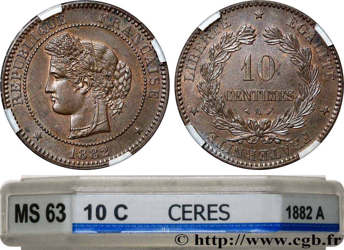 10 centimes Cérès 1882 Paris F.135/26 SC63 GENI