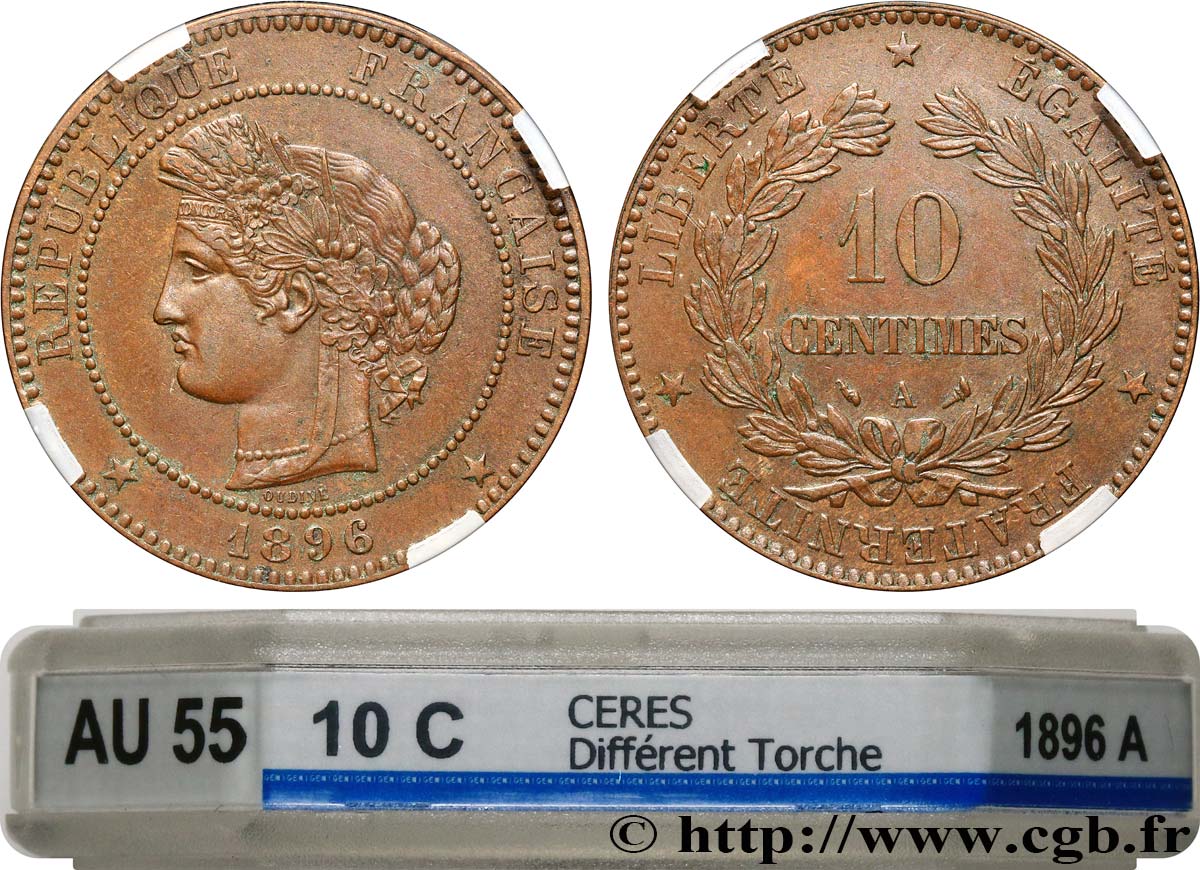 10 centimes Cérès 1896 Paris F.135/42 SUP55 GENI