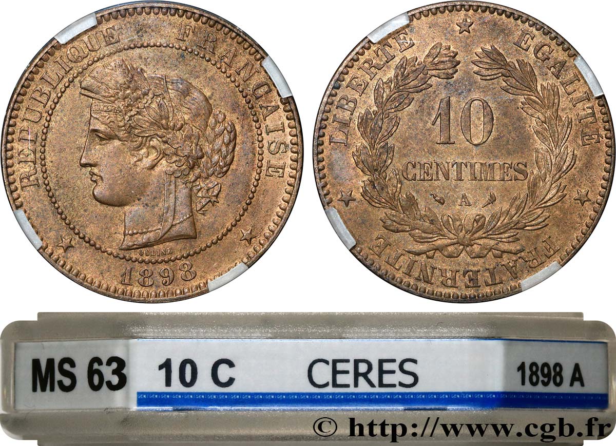 10 centimes Cérès 1898 Paris F.135/45 SPL63 GENI