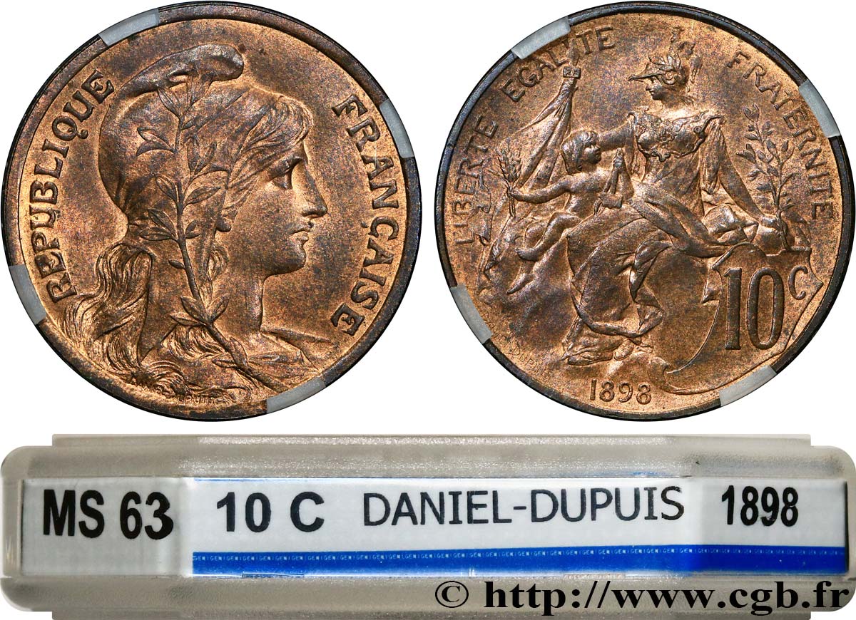 10 centimes Daniel-Dupuis 1898  F.136/5 SPL63 GENI