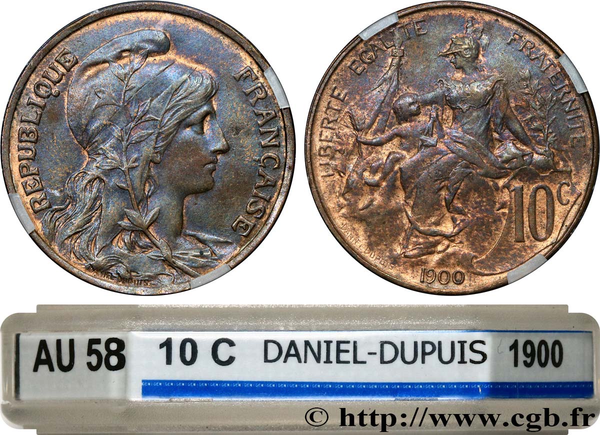 10 centimes Daniel-Dupuis 1900  F.136/8 VZ58 GENI
