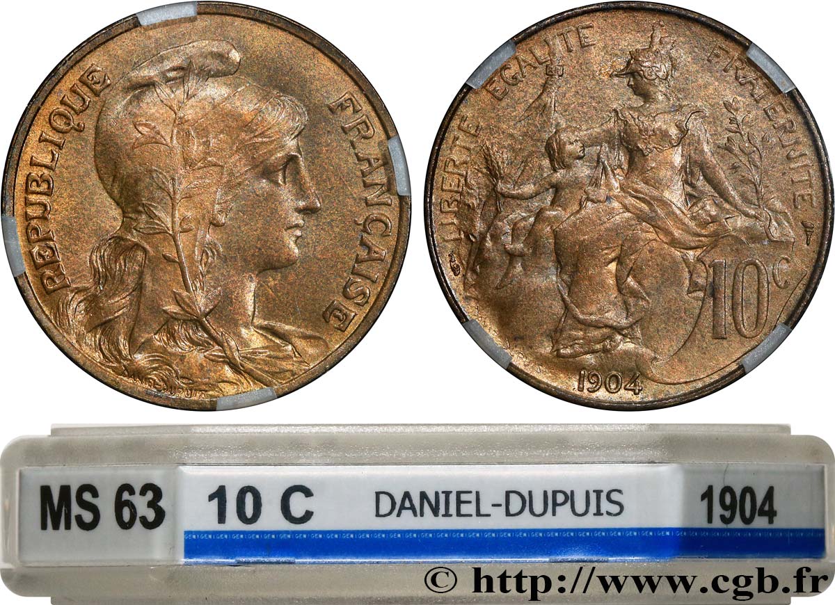 10 centimes Daniel-Dupuis 1904  F.136/13 MS63 GENI