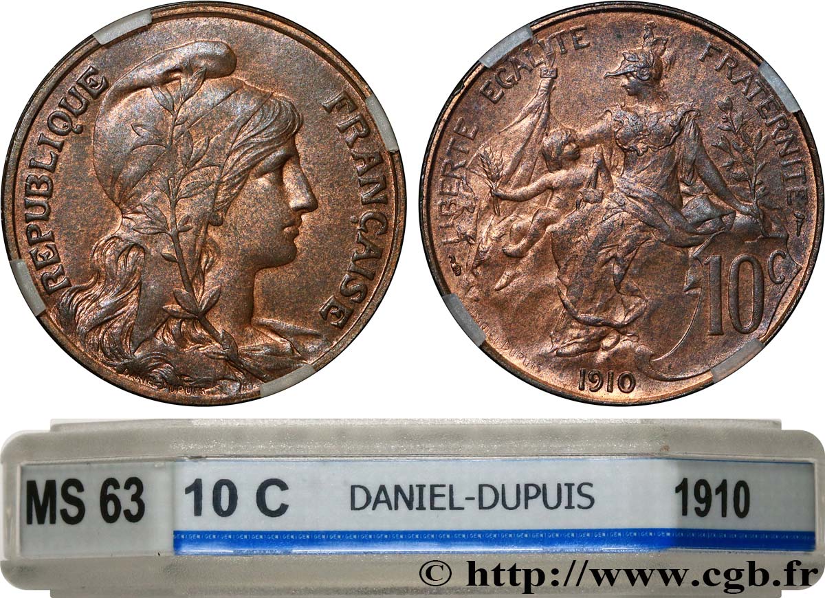 10 centimes Daniel-Dupuis 1910  F.136/19 SPL63 GENI