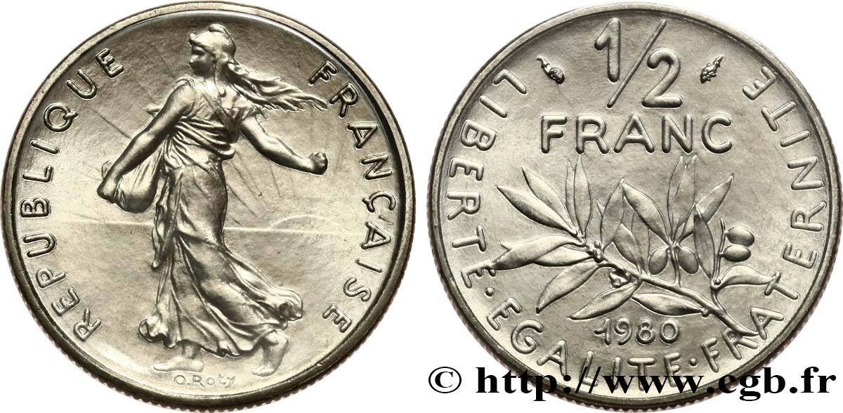 1/2 franc Semeuse 1980  F.198/19 FDC 