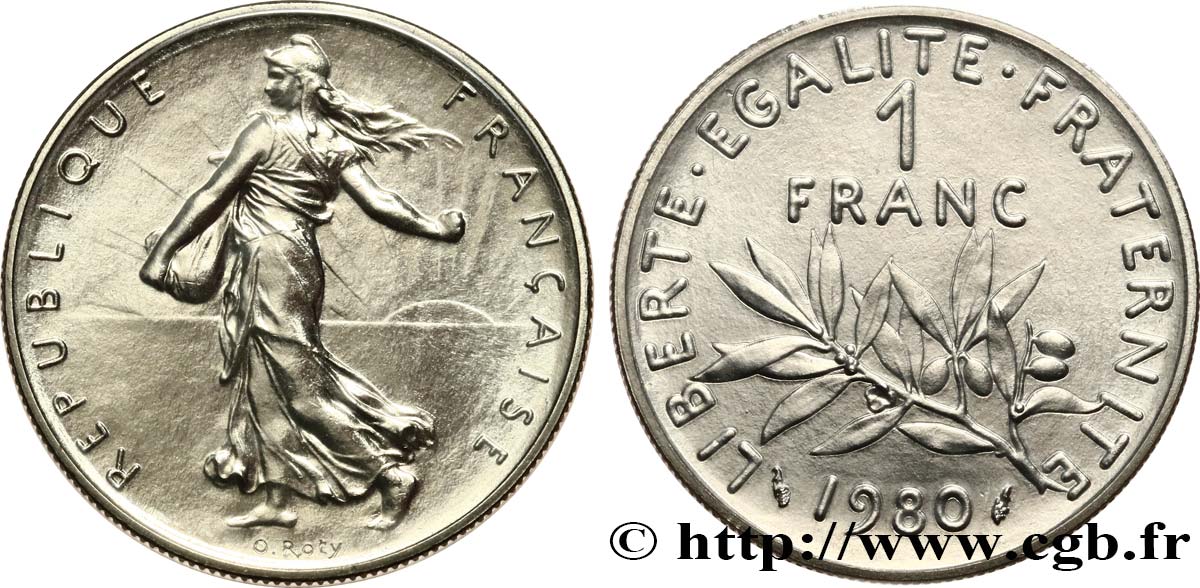 1 franc Semeuse, nickel 1980  F.226/25 MS 