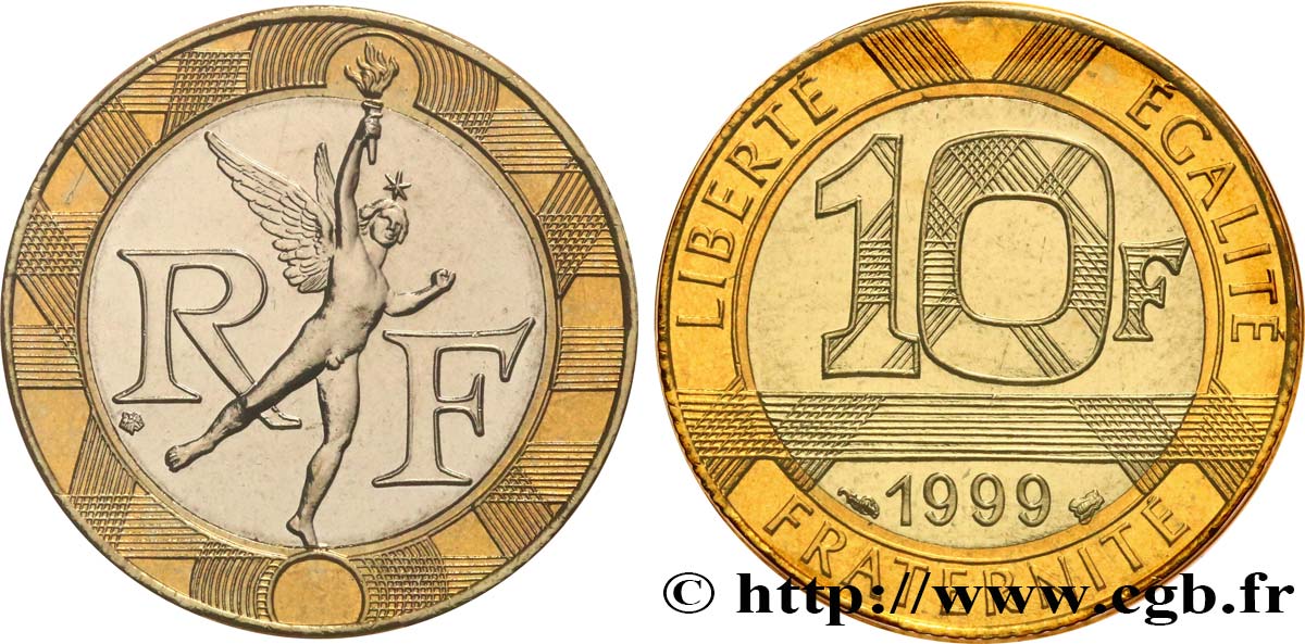 10 francs Génie de la Bastille 1999 Pessac F.375/16 FDC 