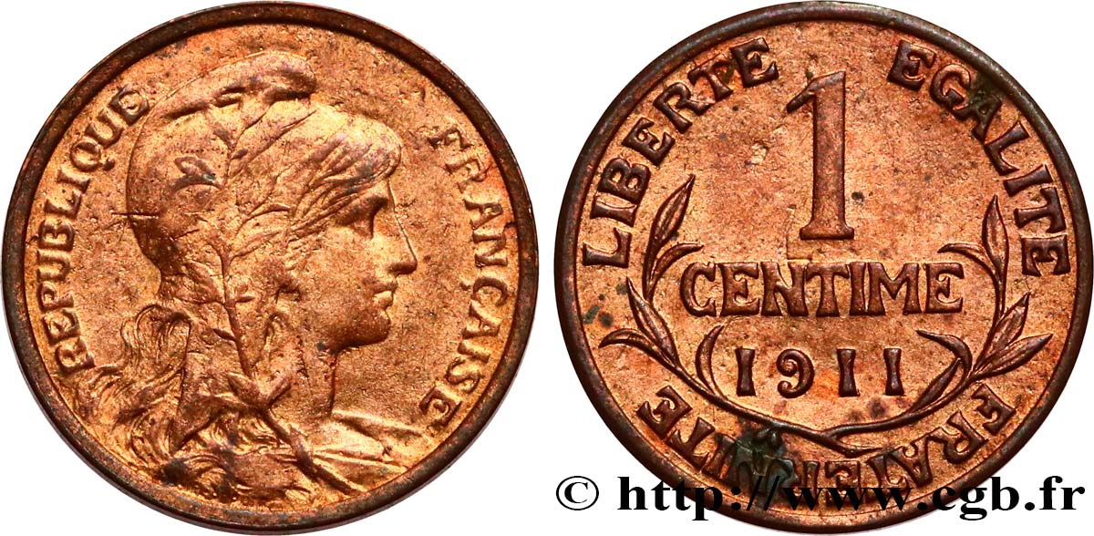 1 centime Daniel-Dupuis 1911 Paris F.105/13 TTB 