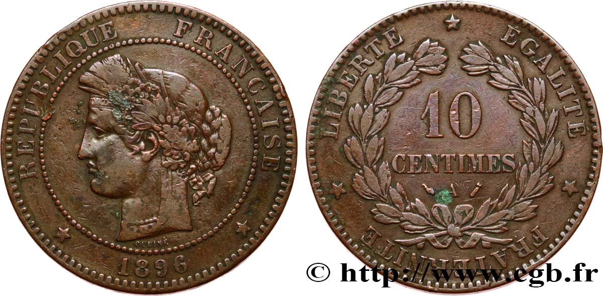 10 centimes Cérès 1896 Paris F.135/41 TB 