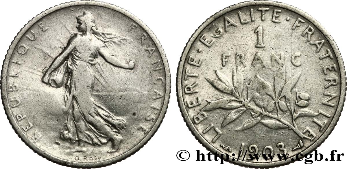 1 franc Semeuse 1903  F.217/8 BC 