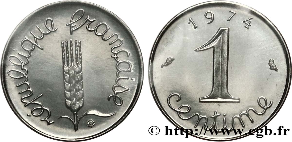 1 centime Épi 1974 Pessac F.106/25 FDC 