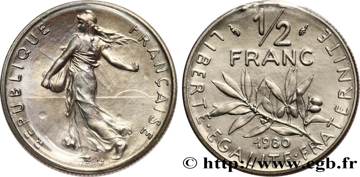 1/2 franc Semeuse 1980  F.198/19 MS 