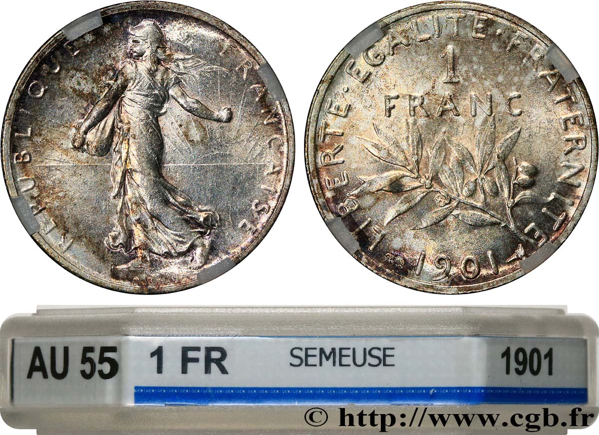 1 franc Semeuse 1901  F.217/6 SUP55 GENI