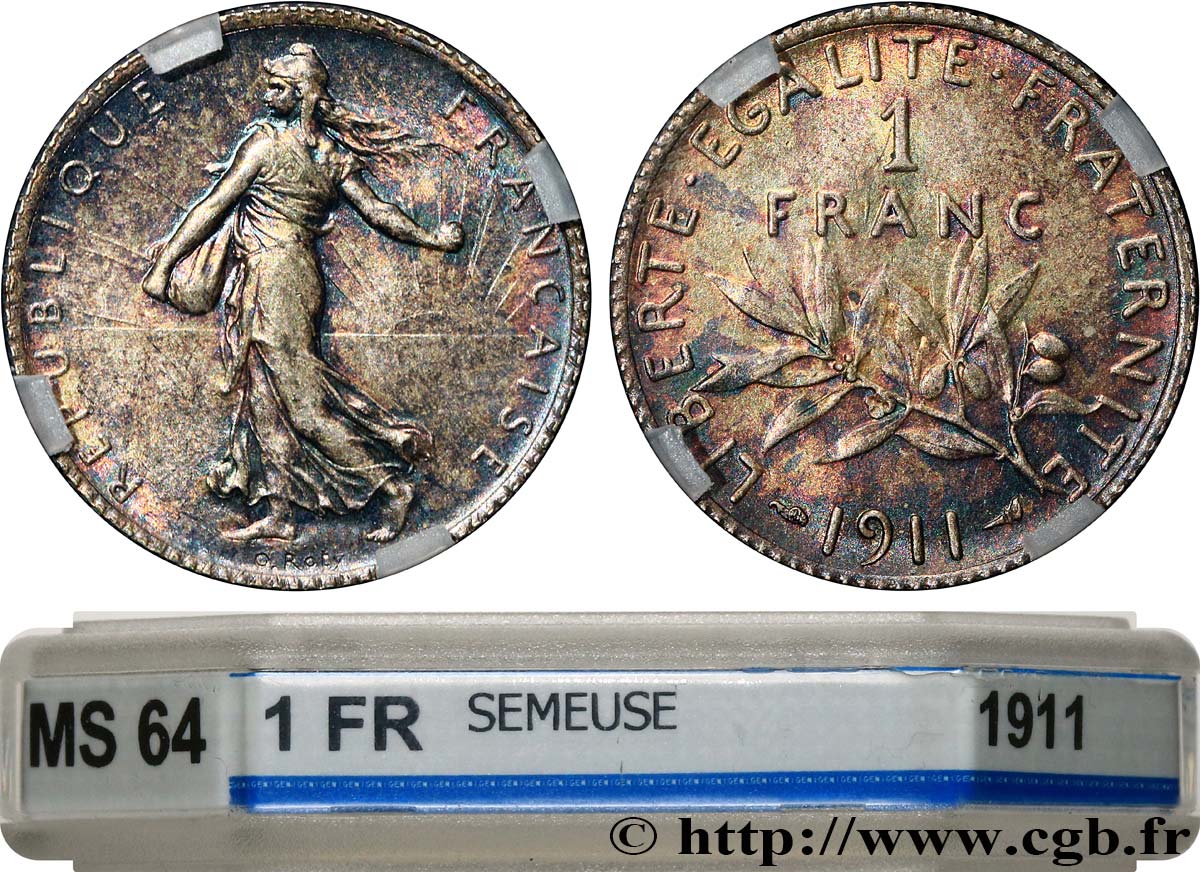1 franc Semeuse 1911 Paris F.217/16 SPL64 GENI