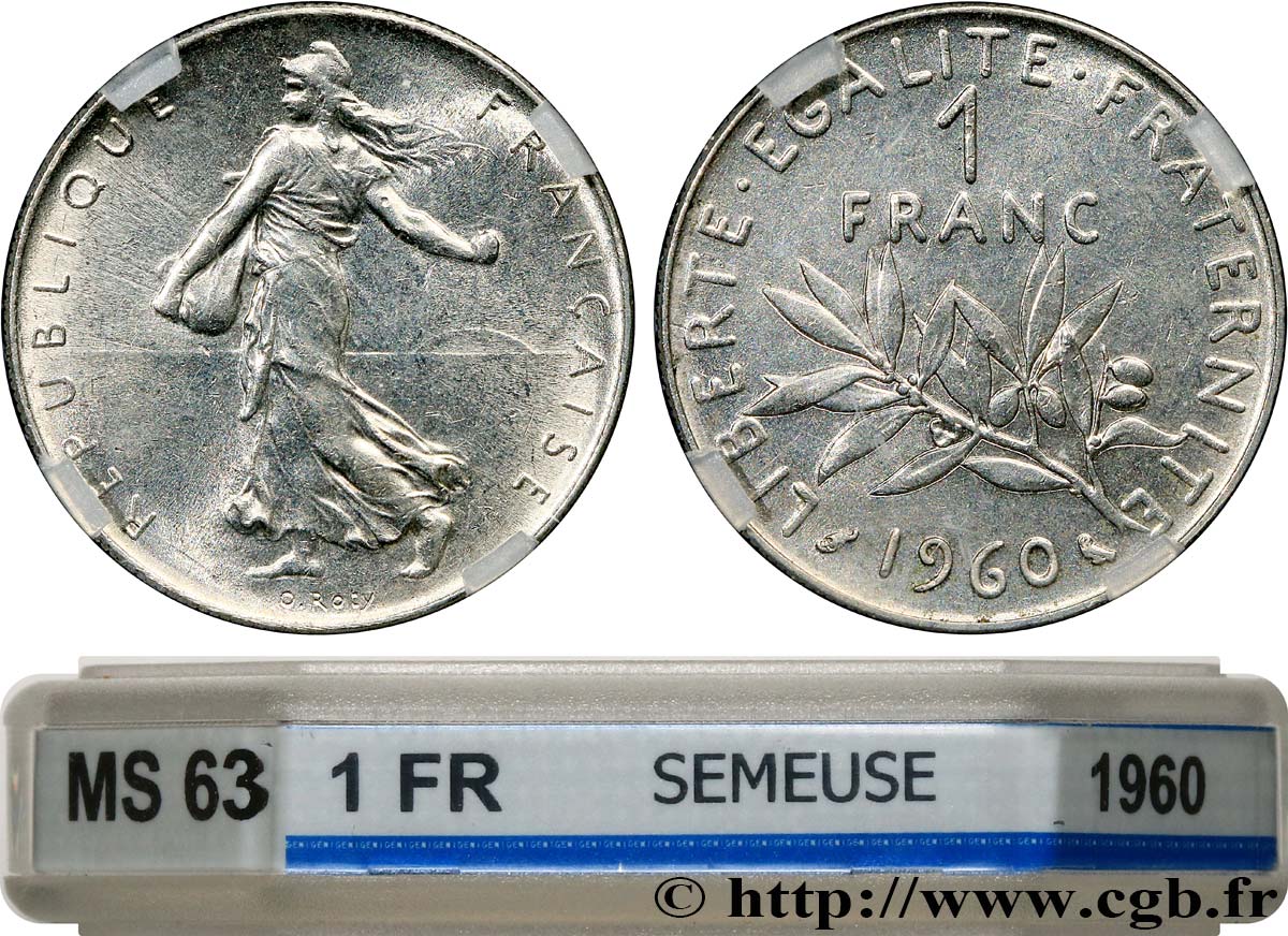 1 franc Semeuse, nickel 1960 Paris F.226/4 SPL63 GENI