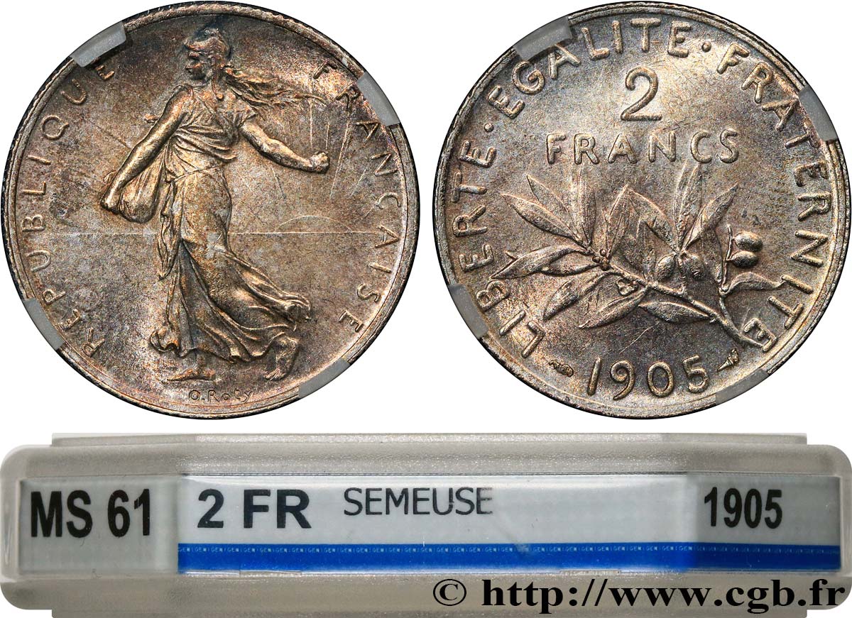 2 francs Semeuse 1905  F.266/9 SUP61 GENI