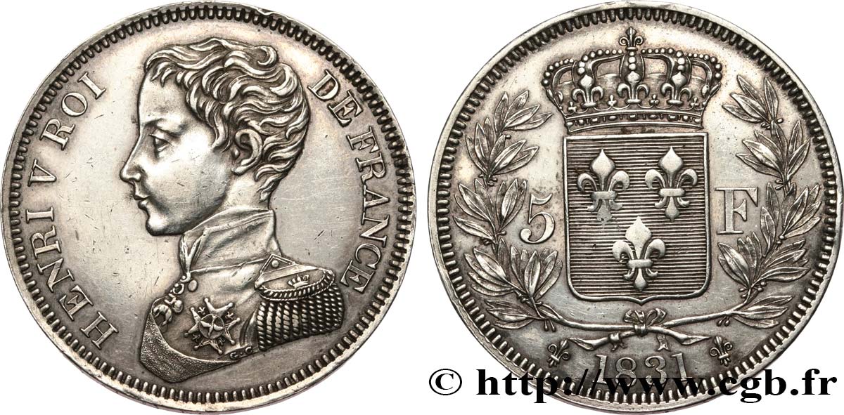 5 Francs 1831  VG.2690  TTB+ 