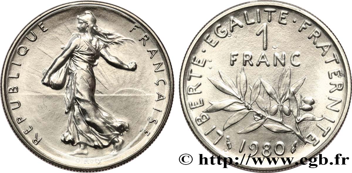 1 franc Semeuse, nickel 1980  F.226/25 MS 