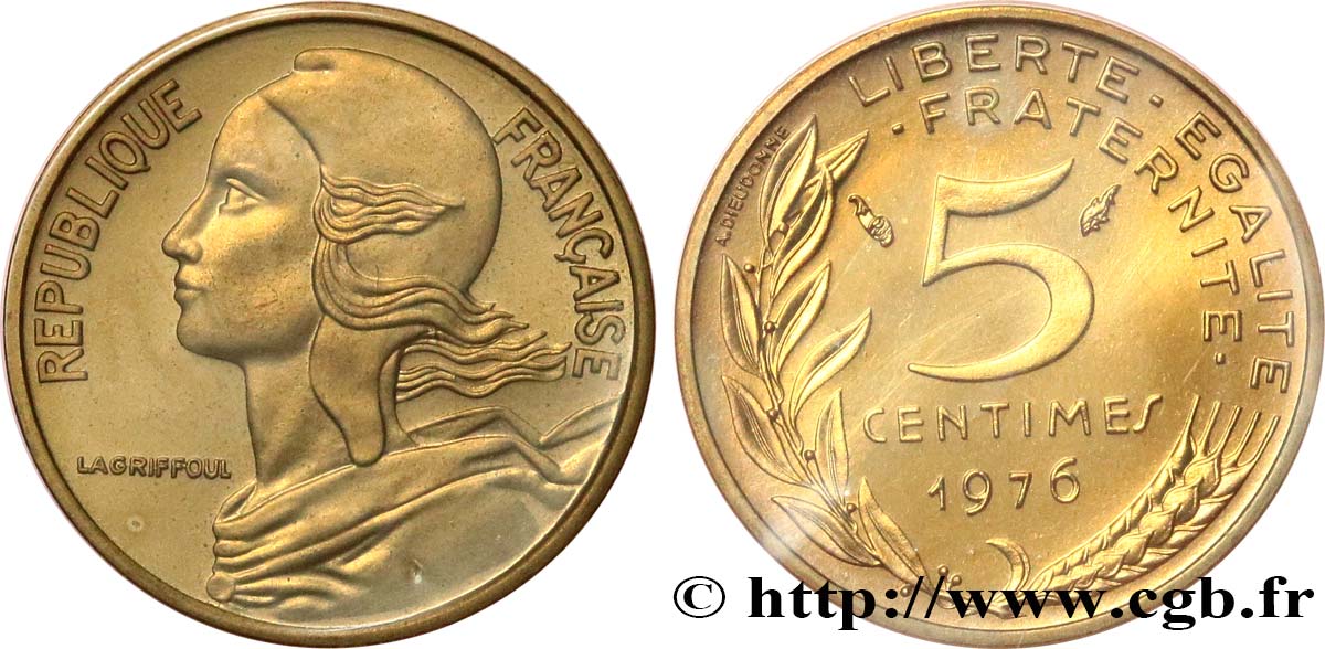 5 centimes Marianne 1976 Pessac F.125/12 ST 
