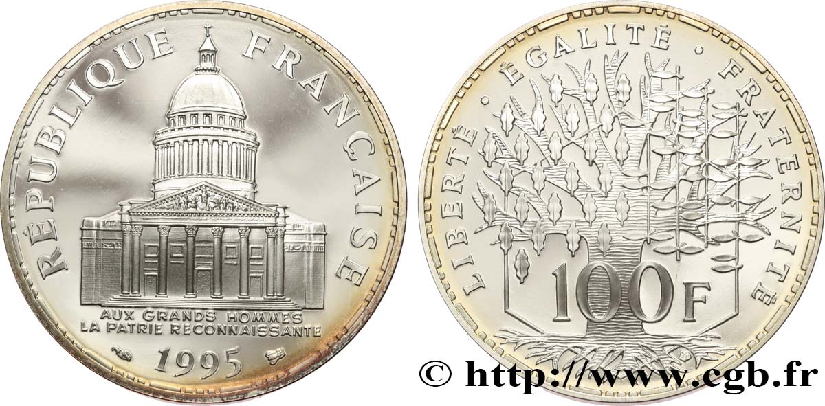 100 francs Panthéon, BE (Belle Épreuve) 1995  F.451/17 FDC 