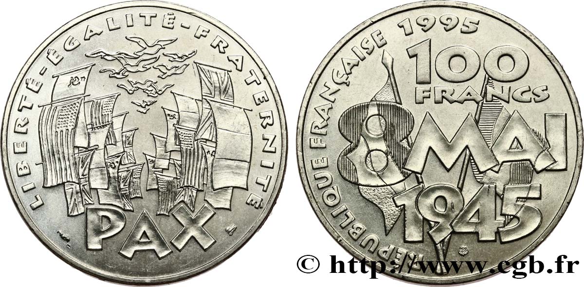 100 francs 8 Mai 1945 1995  F.463/2 MS 