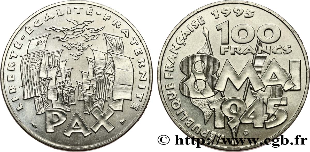 100 francs 8 Mai 1945 1995  F.463/2 SPL 