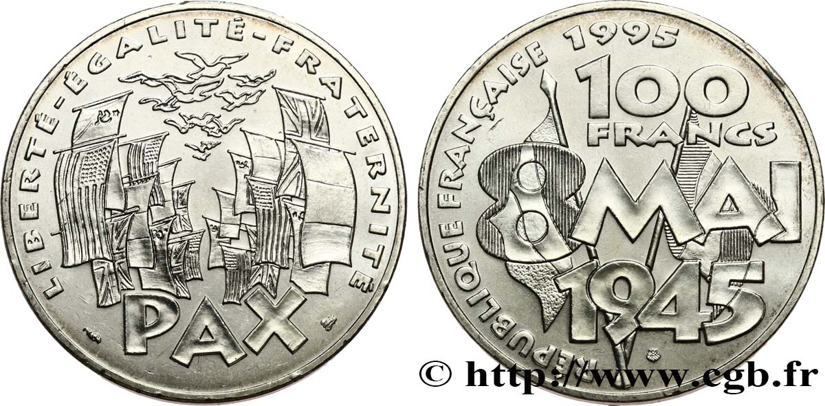100 francs 8 Mai 1945 1995  F.463/2 SPL 