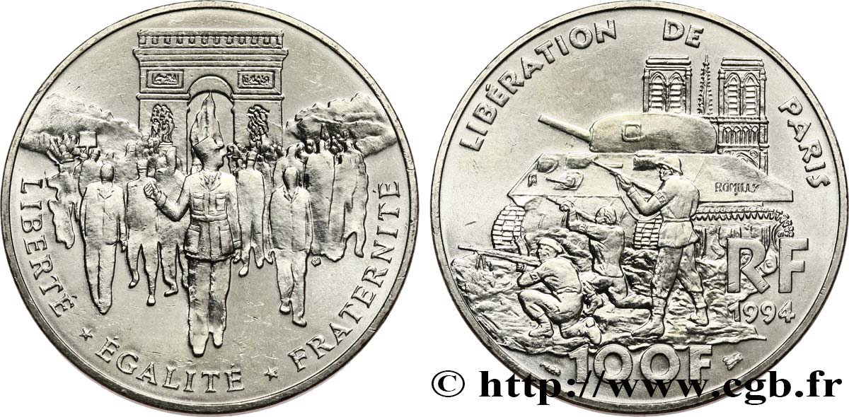 100 francs Libération de Paris 1994  F.462/2 MS 