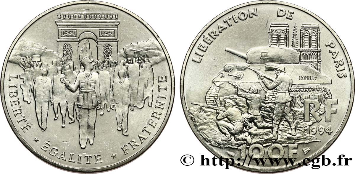 100 francs Libération de Paris 1994  F.462/2 VZ+ 