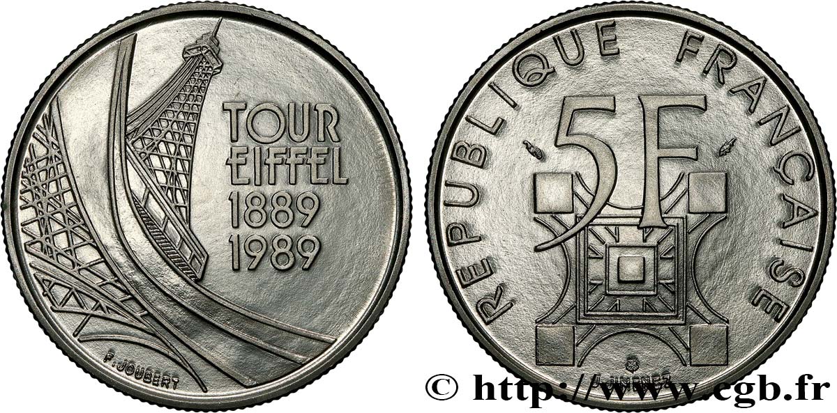 5 francs Tour Eiffel 1989  F.342/2 MS 