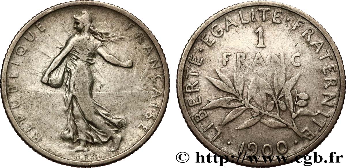 1 franc Semeuse 1900  F.217/4 TB20 