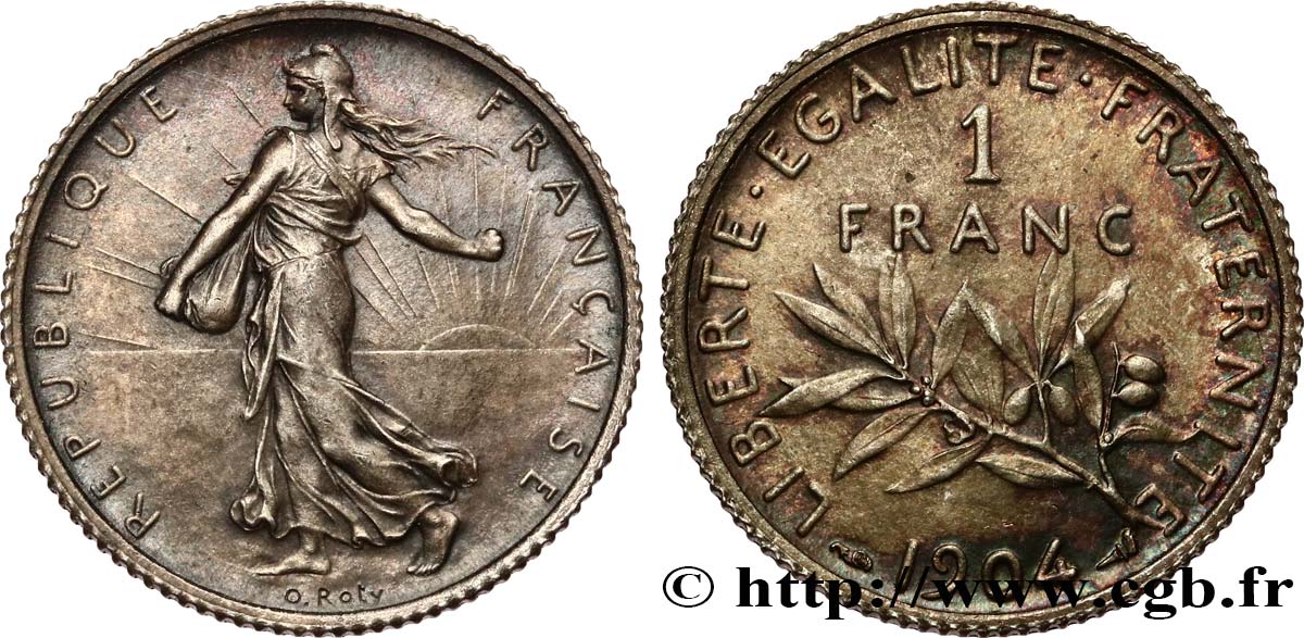 1 franc Semeuse 1904  F.217/9 SUP61 