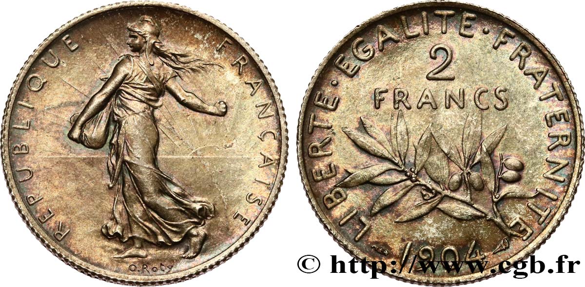 2 francs Semeuse 1904  F.266/8 SUP62 