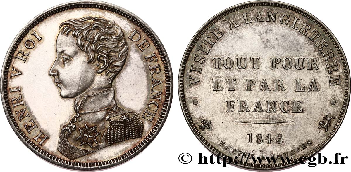 5 francs 1843  VG.-  SPL+ 