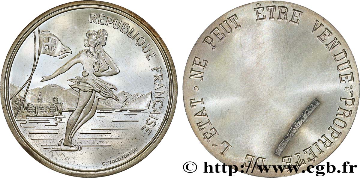 Exemplaire de démonstration Belle Épreuve 100 francs - Patinage artistique / Lac du Bourget n.d. Paris F.1607/1 var. MS 