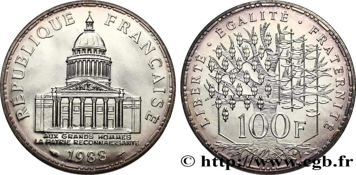 100 francs Panthéon 1988  F.451/8 MS 